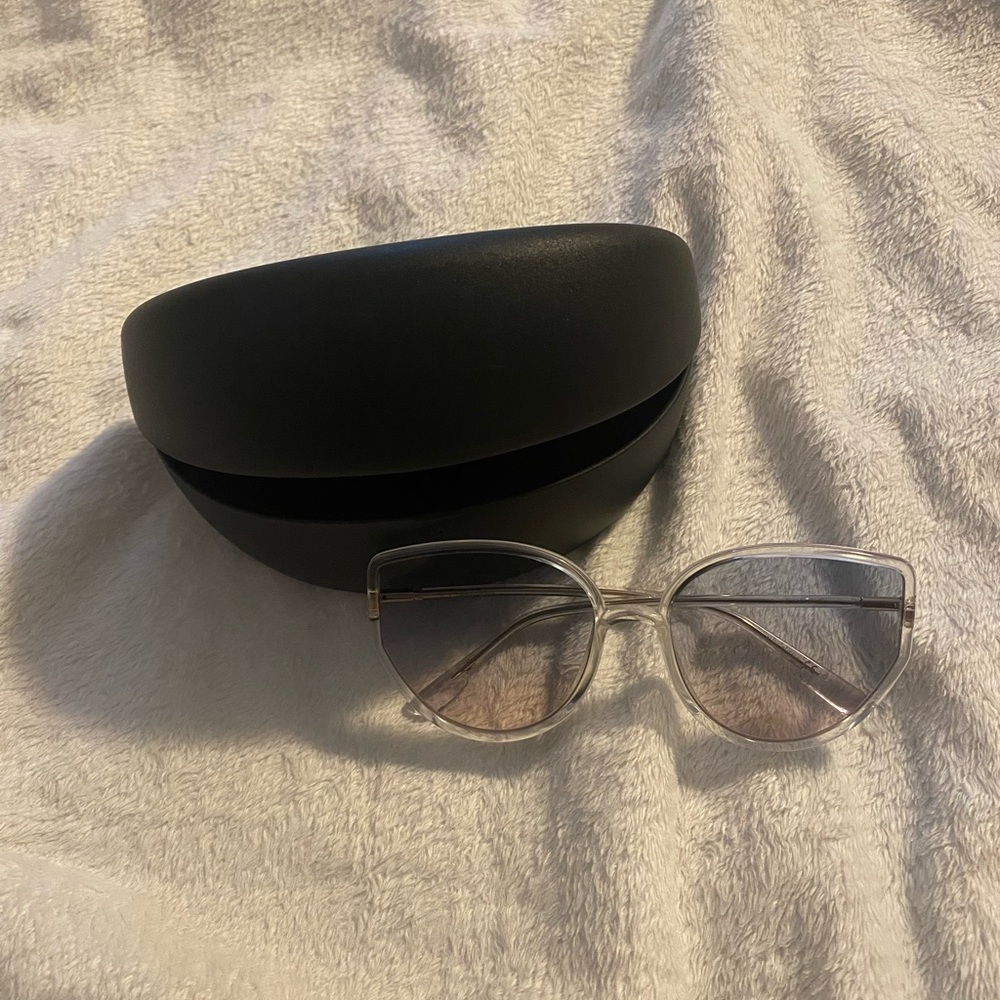 Dior Transparent Sunglasses with Black Case